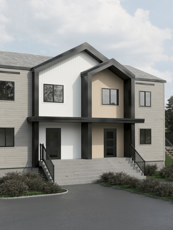 Construction neuve maison moderne 